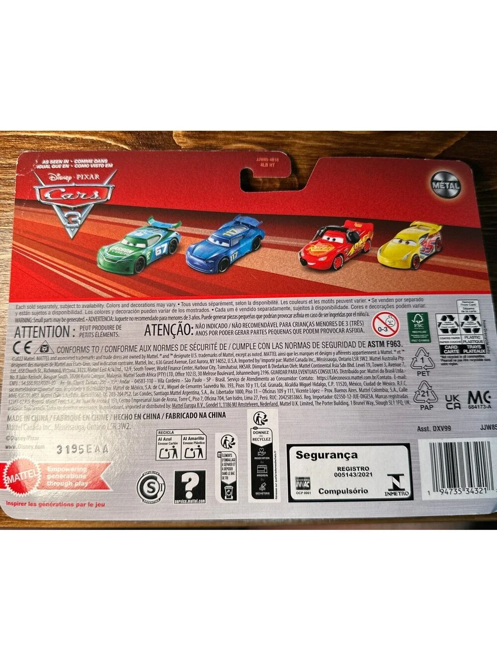 Disney Pixar Cars Headset Crew Chief LIGHTNING MCQUEEN & RUSTEZE CRUZ RAMIREZ
